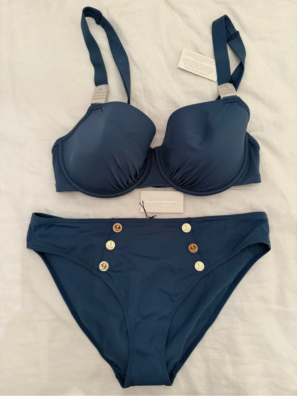 Marlies Dekkers Swimwear Air Force Blue Bikini Set